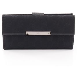 Gucci GG Canvas Bi-fold Wallet Black