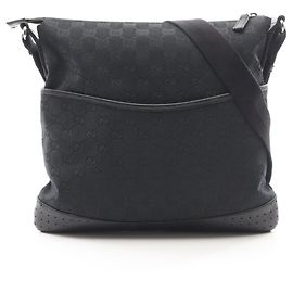 Borsa a Spalla Gucci GG Canvas Nero