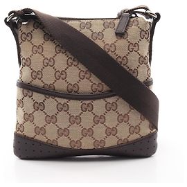 Borsa a tracolla Gucci GG Canvas Marrone Beige