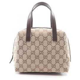 Bolsa Gucci GG Canvas Marrom Bege