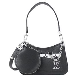 Bolsa de Ombro Louis Vuitton Epi Marellini Preto