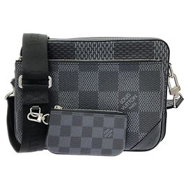 Borsa a tracolla Louis Vuitton Damier Graphite 3D Trio Damier ebene