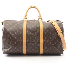 Louis Vuitton Keepall Bandoulière 50 Bolsa Boston Marrom