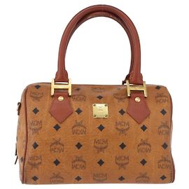 MCM Visetos logogramme Leather Marron