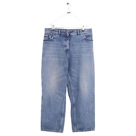 Jean large bleu en coton Prada Bleu