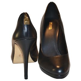Michael Kors Black Leather Pumps Black