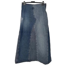 Fornarina Jupe Maxi Denim Patchwork - IT 44 Bleu