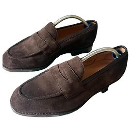 Autre Marque Edward Green Sloane Mocassini in camoscio marrone Marrone