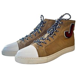 Marc Jacobs High-Top-Sneaker Weiß Rot Beige