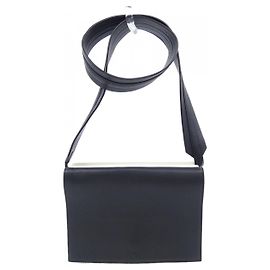 Autre Marque Borsa a tracolla in pelle Plan C Nero Beige
