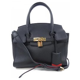 Autre Marque Borsa in pelle COCOCELUX GOLD Nero Altro