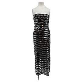 Autre Marque Robe longue à sequins Noir