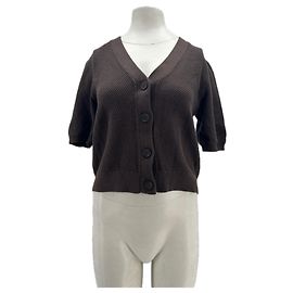 Cardigan de algodão marrom Johnnie Boden Marrom