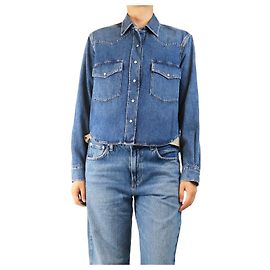 Citizens of Humanity Blue cropped denim jacket - size S Blue