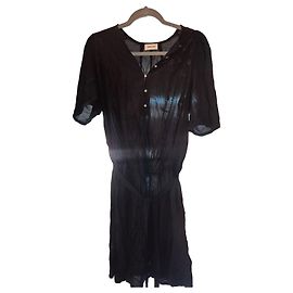Zadig & Voltaire Robe Noire Rodji Soft Strass Noir