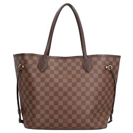 Borsa Tote Louis Vuitton Neverfull MM Damier Marrone Damier ebene