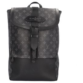 Sac à dos Louis Vuitton Saumur Monogram Eclipse Marron Noir Monogramme