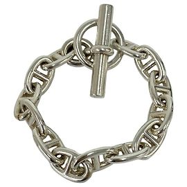 Hermès Hermes Chaine d'Ancre MM 13-Link Charm Bracelet Silvery