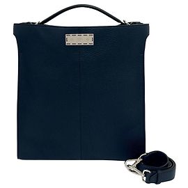 Fendi Peekaboo X-Lite Leather Handbag Navy blue