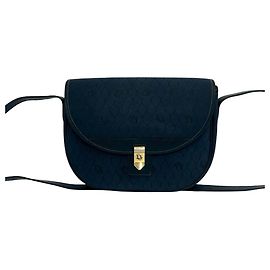 Christian Dior Honeycomb Pattern Mini Shoulder Bag Navy blue