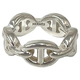 Hermès Anello Enchainée Hermes Argento