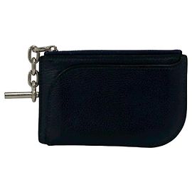 Hermès HERMES Evercolor Chain Fragment Case Navy blue