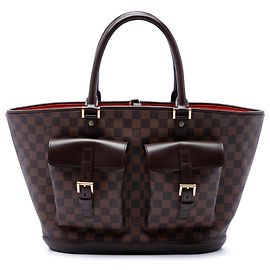 Louis Vuitton Marrom Damier Ebene Manosque GM Marrom