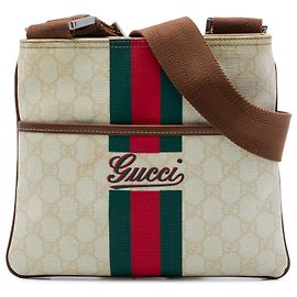 Gucci Borsa a tracolla GG Supreme Web bianca Bianco Crudo