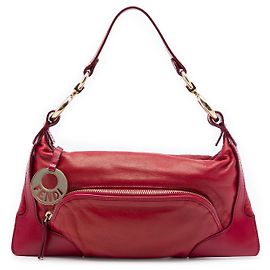 Fendi Red Leather Chef Pocket Shoulder Bag Red