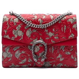 Borsa a tracolla Gucci Red Medium GG Supreme Arabesque Dionysus Altro