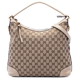Gucci Beige Small GG Canvas Miss GG Hobo Beige