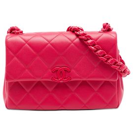 Chanel Pink Medium Caviar My Everything Flap Rosa Outro