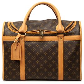 Transportadora de Cães Louis Vuitton Monogram Marrom 40 Marrom