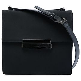 Prada Black Tessuto Flap Crossbody Nero
