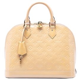 Louis Vuitton Alma PM em Monogram Vernis bege Bege