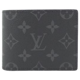 Portefeuille Slender Monogram Eclipse Louis Vuitton Noir Monogramme