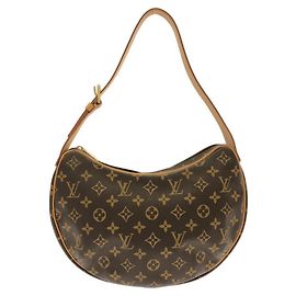 Borsa a Spalla Louis Vuitton Monogram Croissant MM Marrone Monogramma