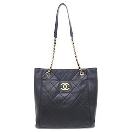 Chanel AS2295 Used Shoulder Bag Black