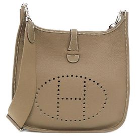 Hermès Borsa a Spalla Hermes Evelyne 3 PM Taupe