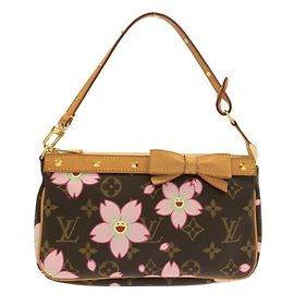 Louis Vuitton Monogram Cherry Blossom Pochette Accessoires Marrom Monograma