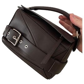 Loewe Borsa Puzzle Biker in pelle marrone Marrone