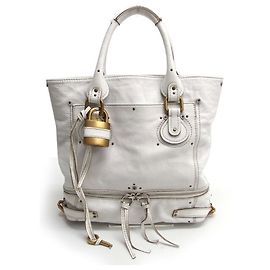 Sac cabas Chloé Paddington Blanc