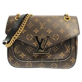 Bolsa de Ombro Louis Vuitton Monogram Passy Marrom Monograma