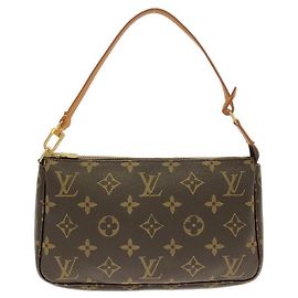 Louis Vuitton Monogram Pochette Accessoires Marrone Monogramma
