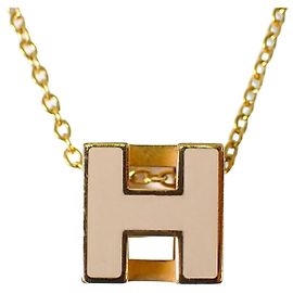 Hermès Colar HERMES H-Cube Gold x Greige Outro