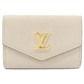 Portefeuille Louis Vuitton Lock Mini Gris