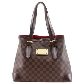 Borsa Tote Louis Vuitton Hampstead MM Marrone