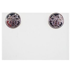 Hermès Orecchini a lobo Hermes Ex-Libris in argento 925 Altro