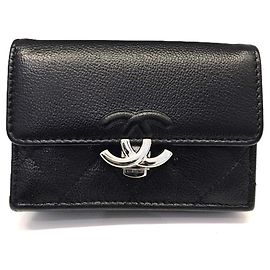 Chanel Small Flap Wallet in Black Black
