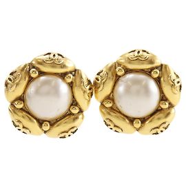 Orecchini Chanel Coco Mark Flower D'oro
